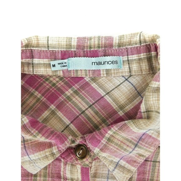 Maurices Womens Western Blouse Sz M - Picture 10 of 11